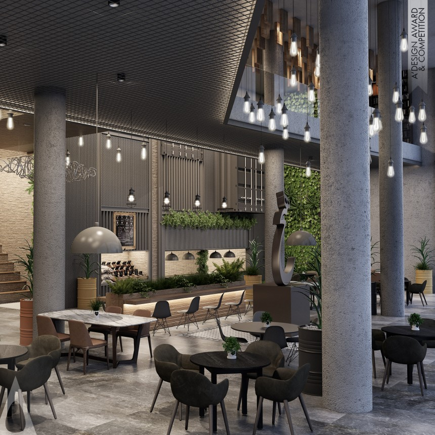 Bronze Interior Space and Exhibition Design Award Winner 2019 Hich Cafe Coffee Shop 