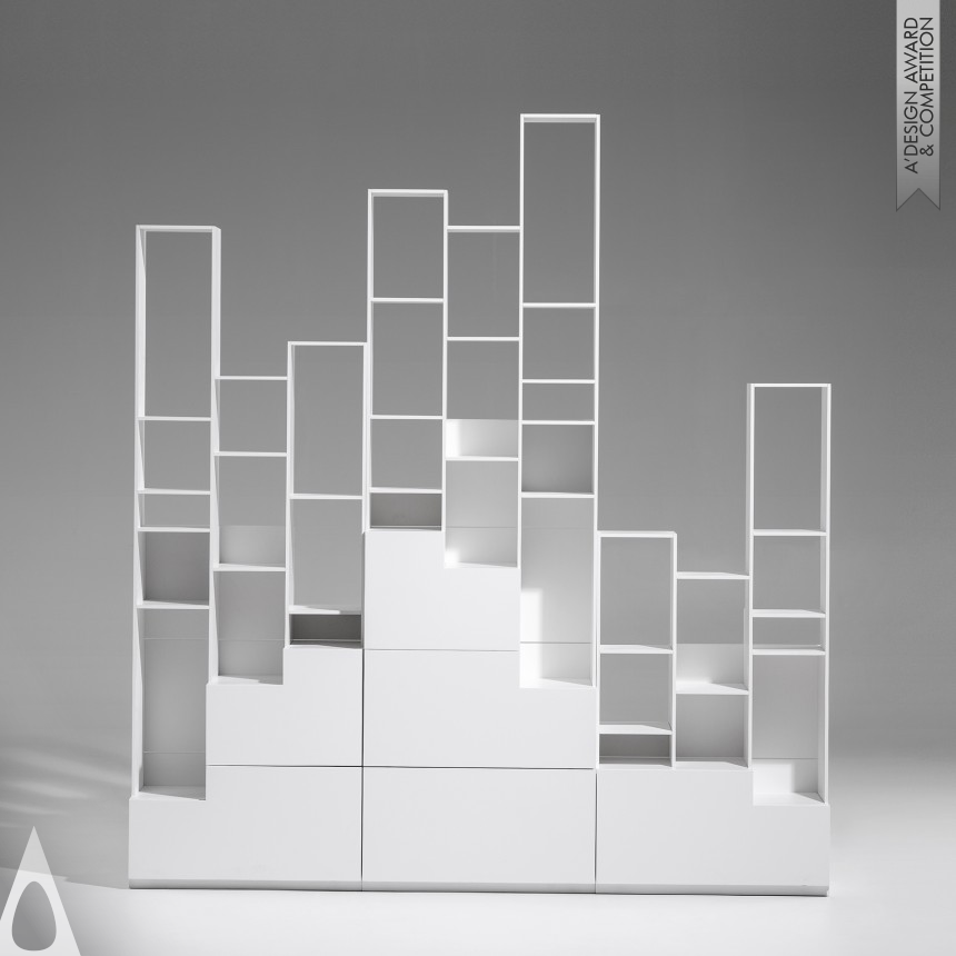 Platinum Furniture Design Award Winner 2020 Sfumato Shelving System 