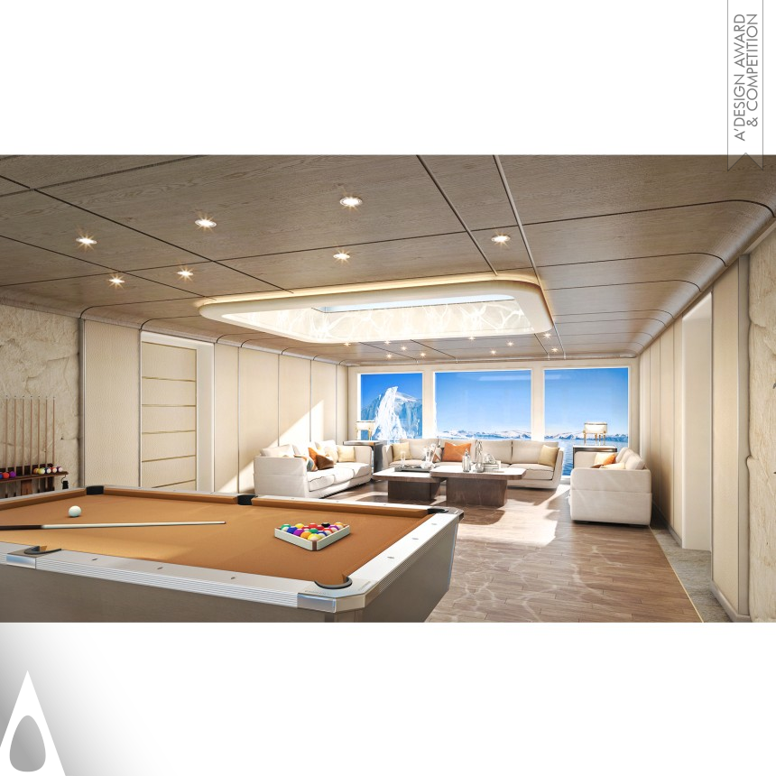 Bronze Yacht and Marine Vessels Design Award Winner 2019 Sanbao Yacht Interior 