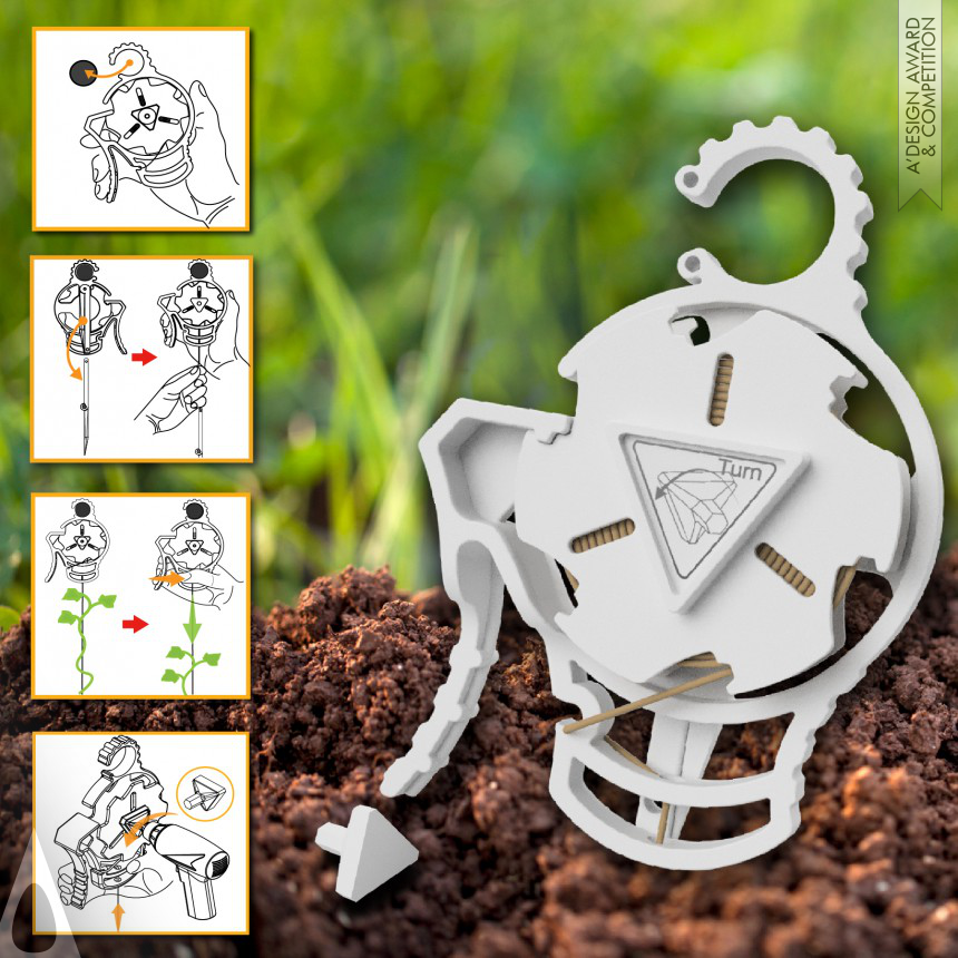 Iron Agricultural Tools, Farming Equipment and Machinery Design Award Winner 2019 Climbing Plant Growing Planter Climbing Plant Growth Auxiliary Tool 