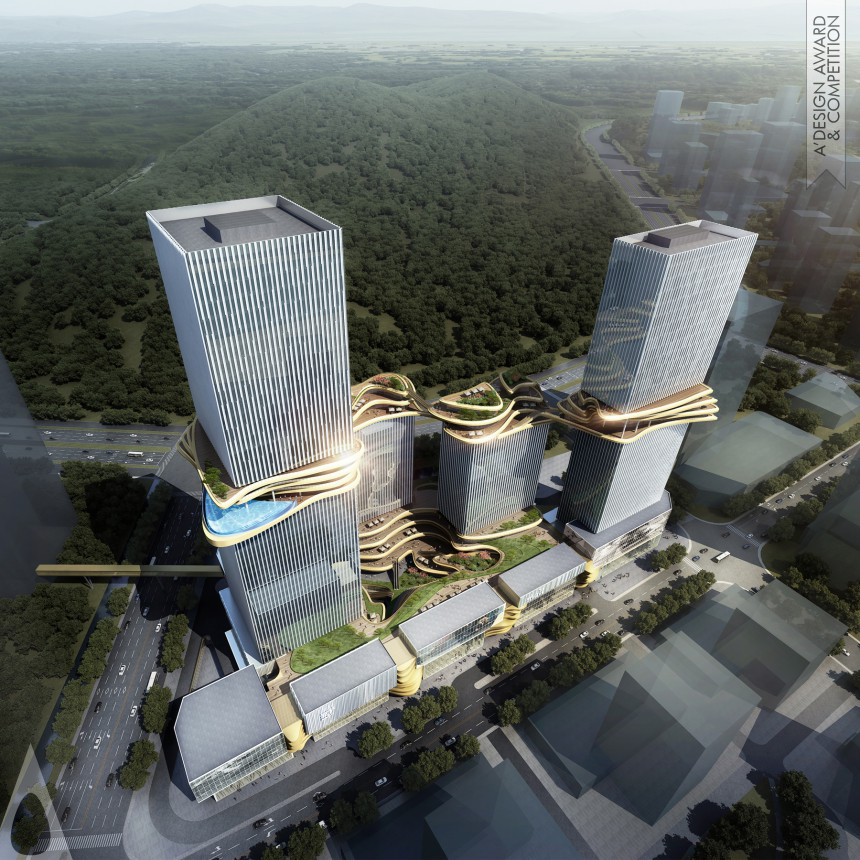 Golden Architecture, Building and Structure Design Award Winner 2019 Zhuhai Hengqin CRCC Plaza Project Retail and Office 