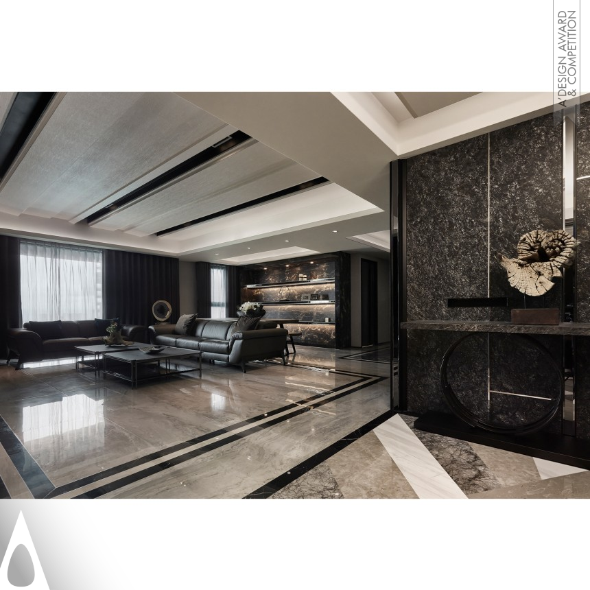 Silver Interior Space and Exhibition Design Award Winner 2019 Monolithic Castle Resident Villa 