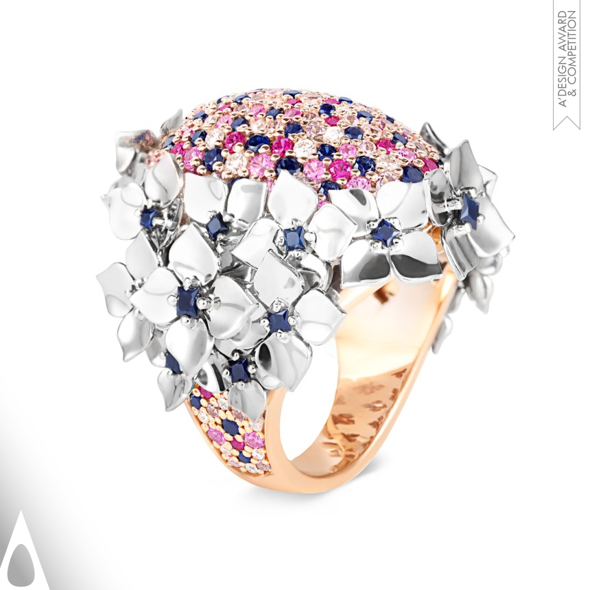 Nina Vidmar's Hortensia Bouquet Ring Ring