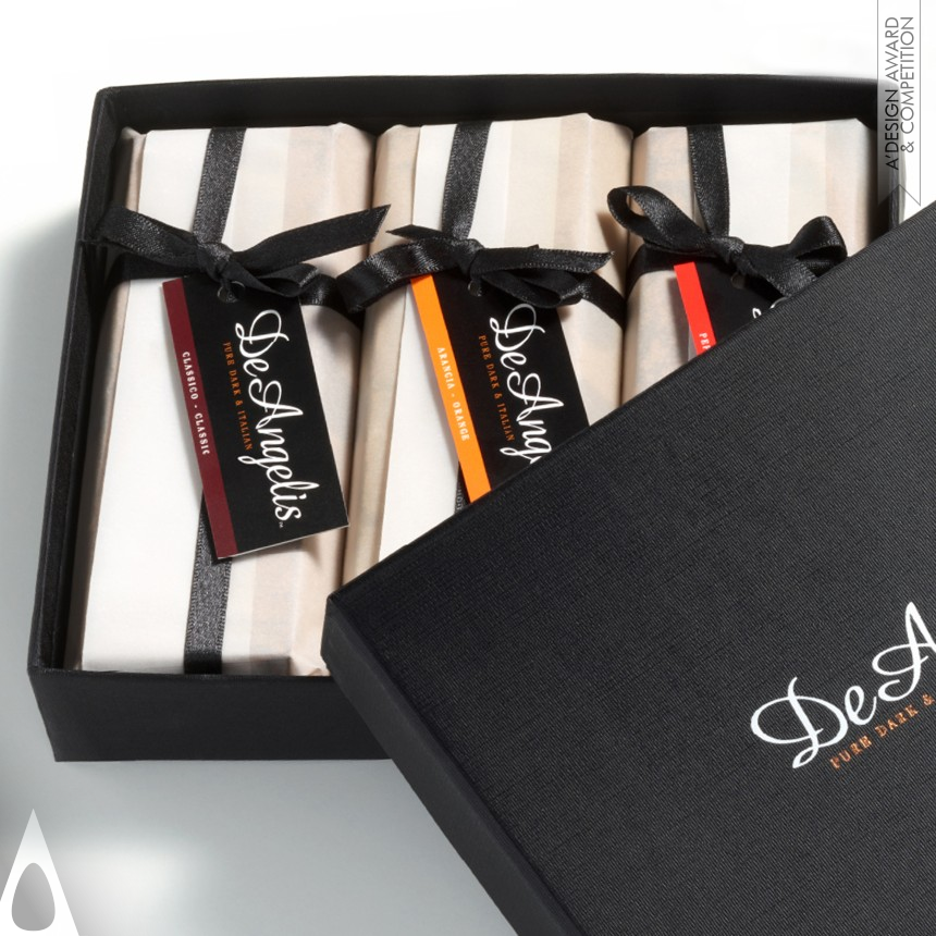 DeAngelis Italian Chocolate Packaging - Iron Packaging Design Award Winner