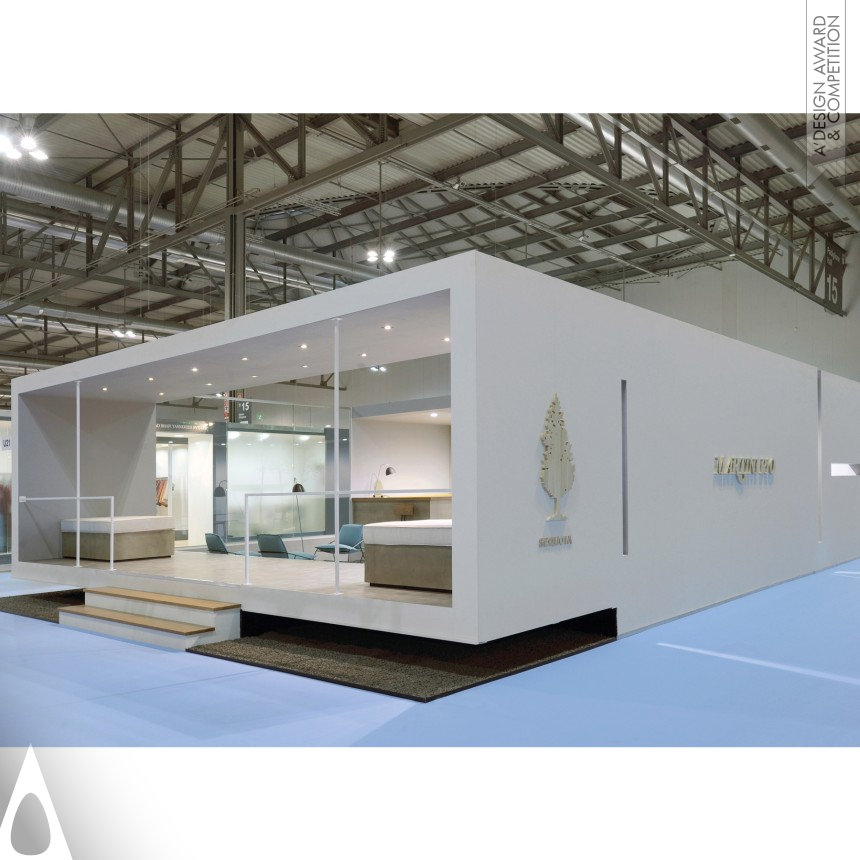 Bronze Trade Show Architecture, Interiors, and Exhibit Design Award Winner 2019 Martini Pio Lineapelle Milano Stand 