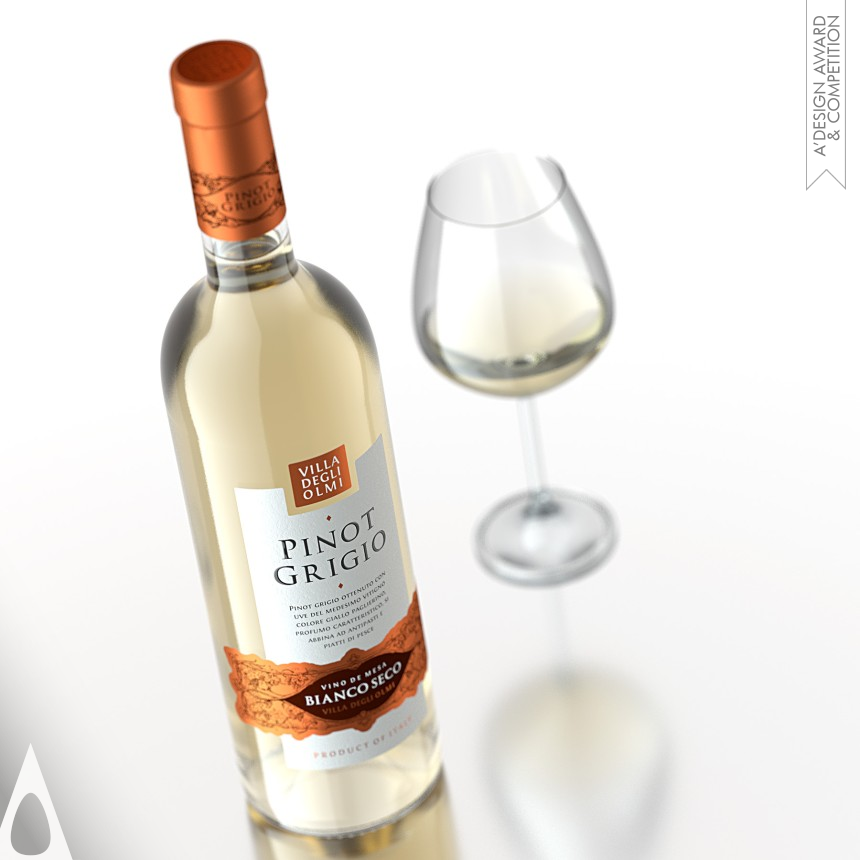 Valerii Sumilov's Villa Degli Olma Pinot Grigio Wine Label