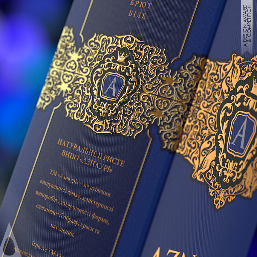Silver Packaging Design Award Winner 2019 Aznauri Sparkling Wine and Gift Box Label and Gift Box 