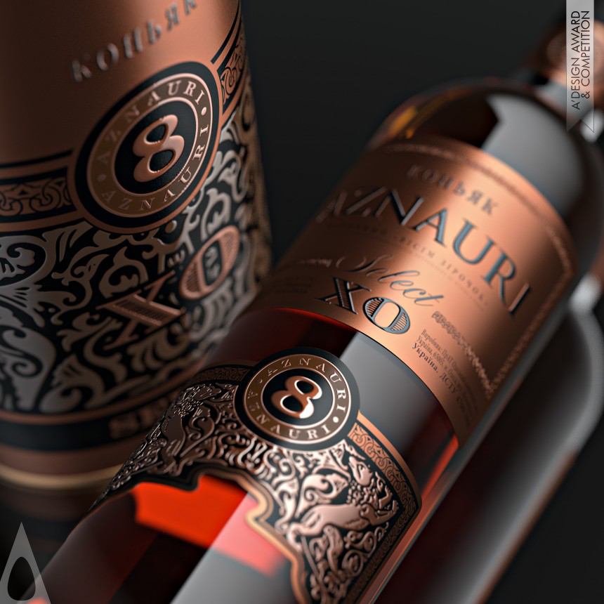 Aznauri Vintage Brandy and Gift Box - Silver Packaging Design Award Winner