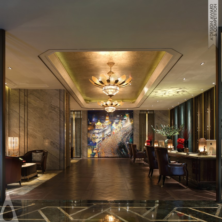 Bronze Interior Space and Exhibition Design Award Winner 2019 Wanda Reign on the Bund Hotel 