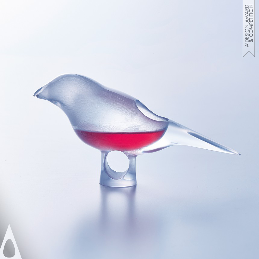 Bird's Sake Cup - Silver 3D Printed Forms and Products Design Award Winner