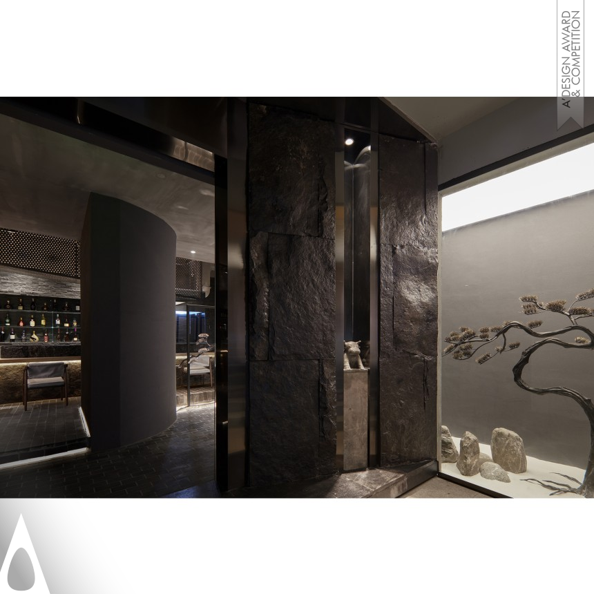 Silver Interior Space and Exhibition Design Award Winner 2020 Aka Honn Japanese Charcoal Grill Store 