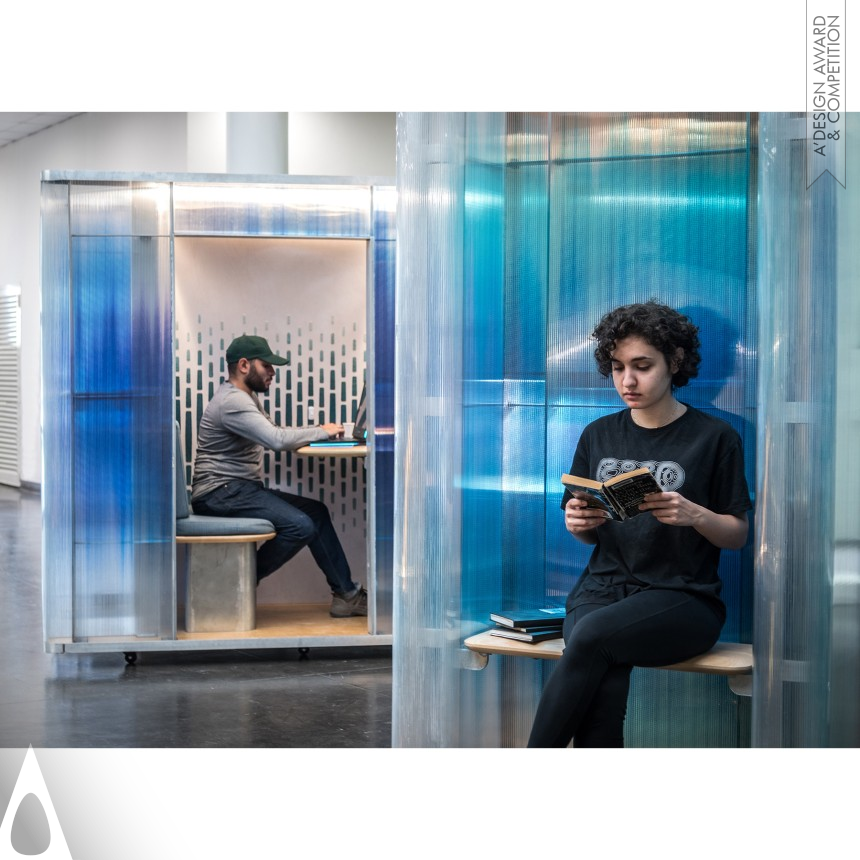 Iron Interior Space and Exhibition Design Award Winner 2020 Work Pod for Students Workstation 