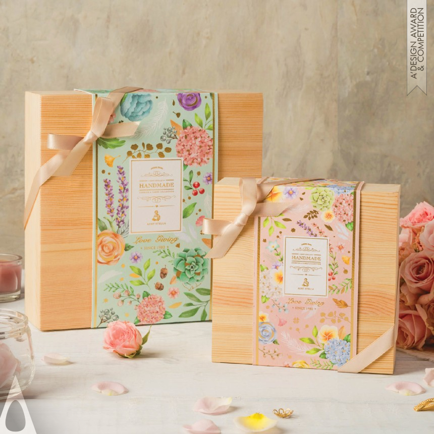 Iron Packaging Design Award Winner 2020 Floral Banquet Wedding Gift Box 