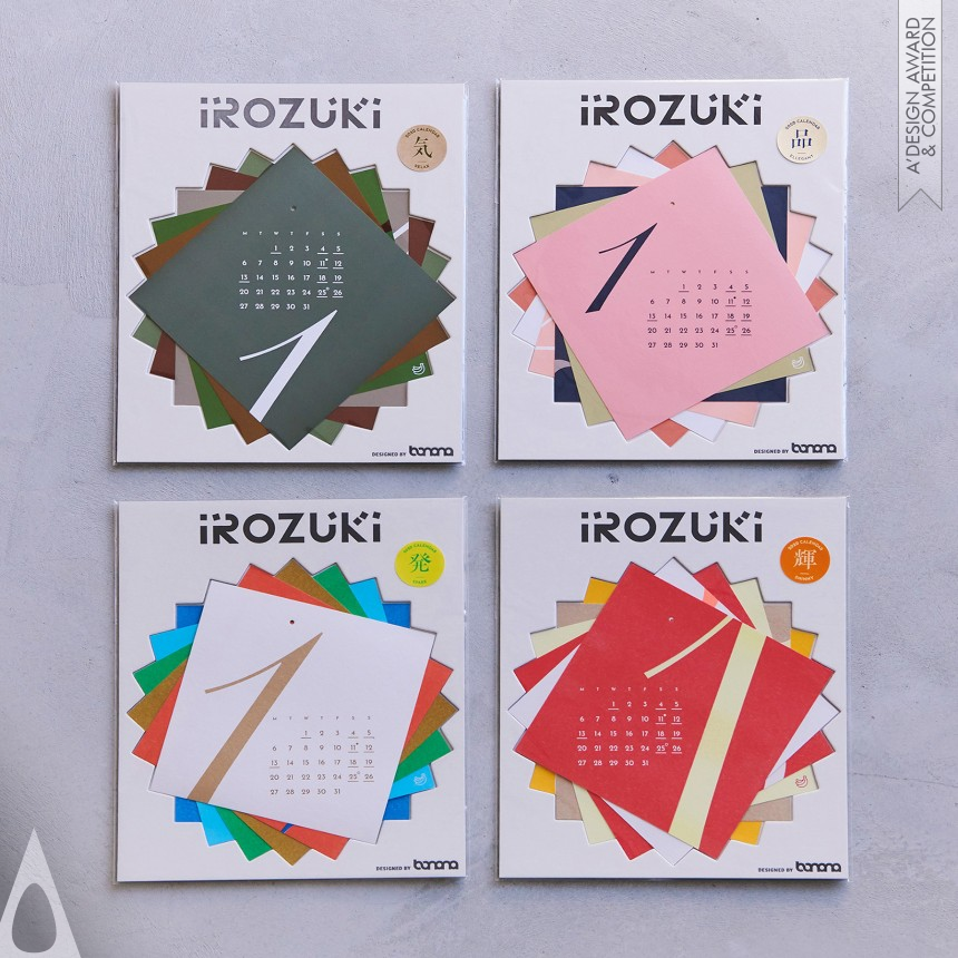 Iron Graphics, Illustration and Visual Communication Design Award Winner 2020 Irozuki Calendar 