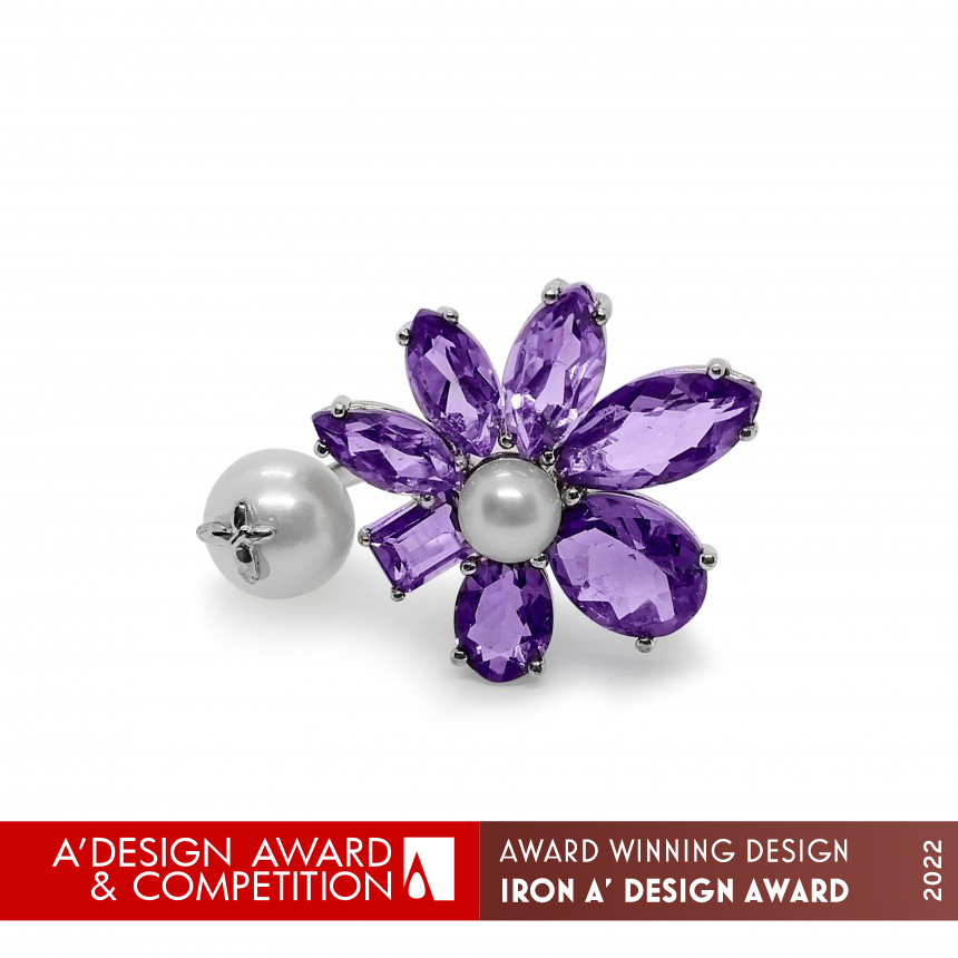 Purple Orchid  Ring