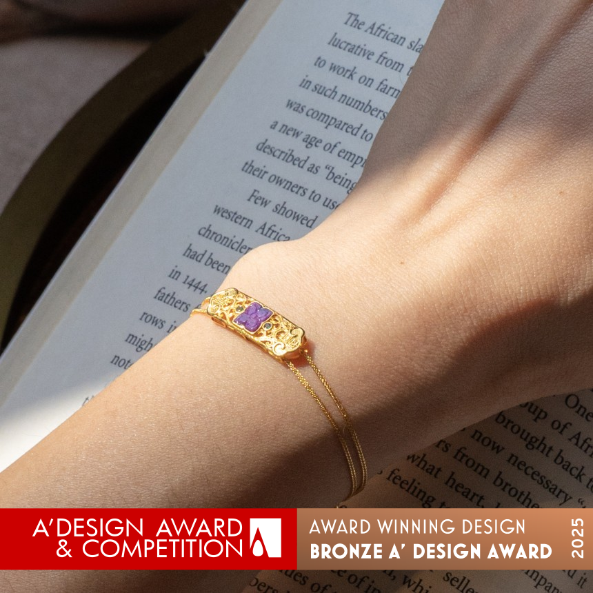 18K Gold Sugilite Double Chain Jewelry 