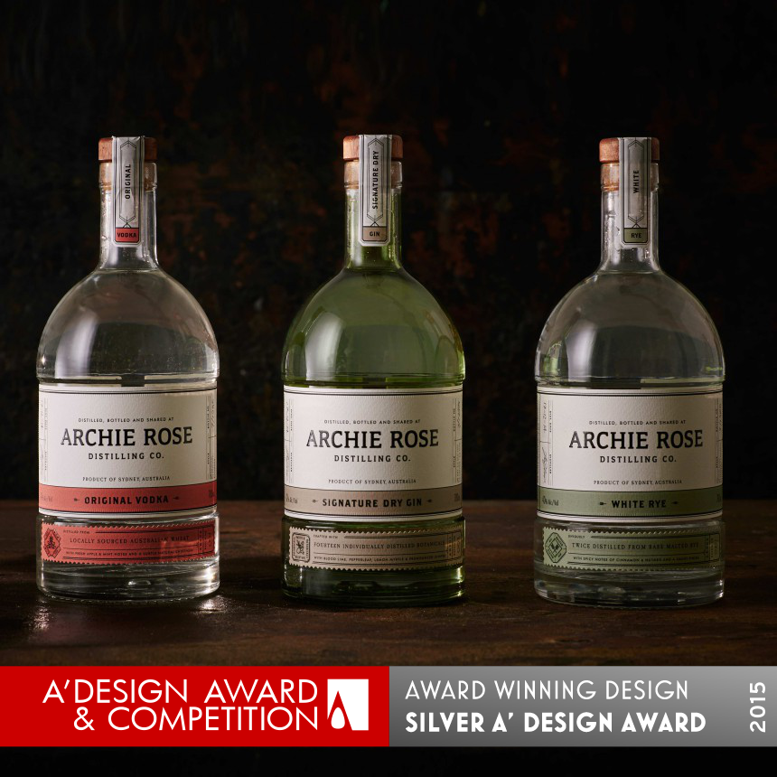 Archie Rose Distilling Co.  Spirits Range Packaging