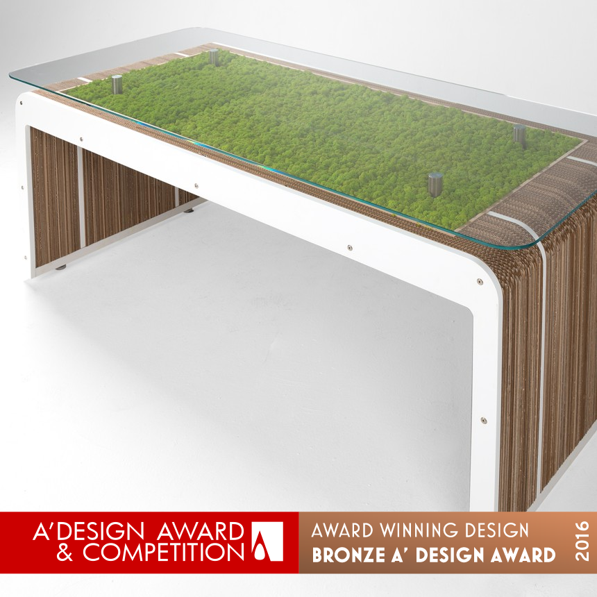 MorePlusDesk with moss Table