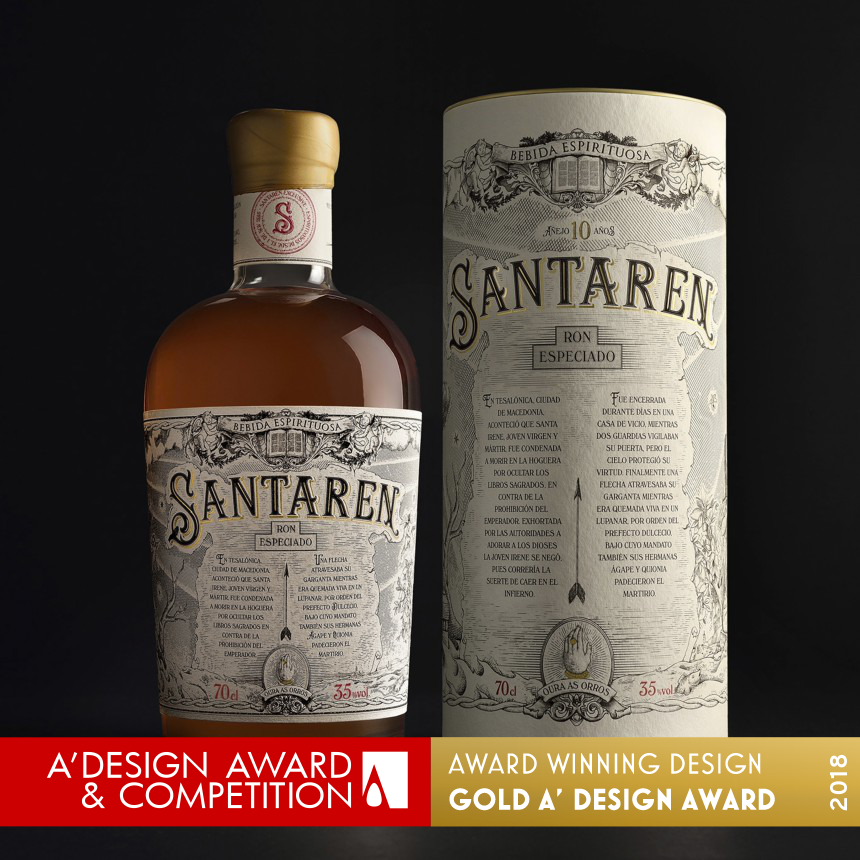 Santaren  Rum Bottle