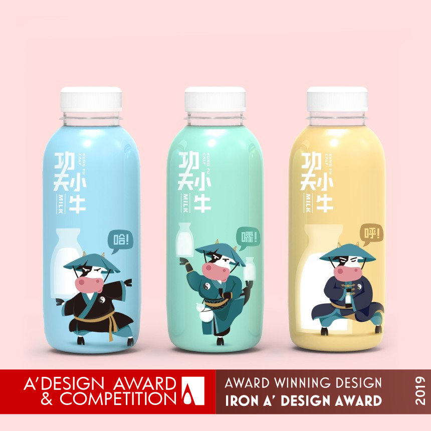 Kungfu Cow milk Package Design