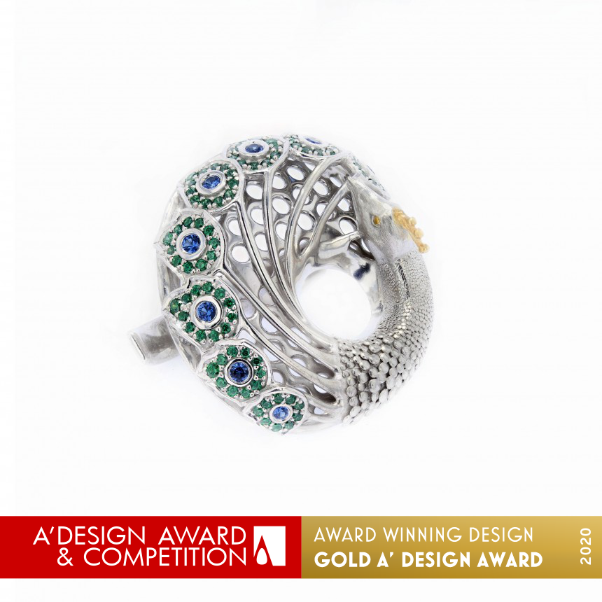 Persian Peacock Ring for Women