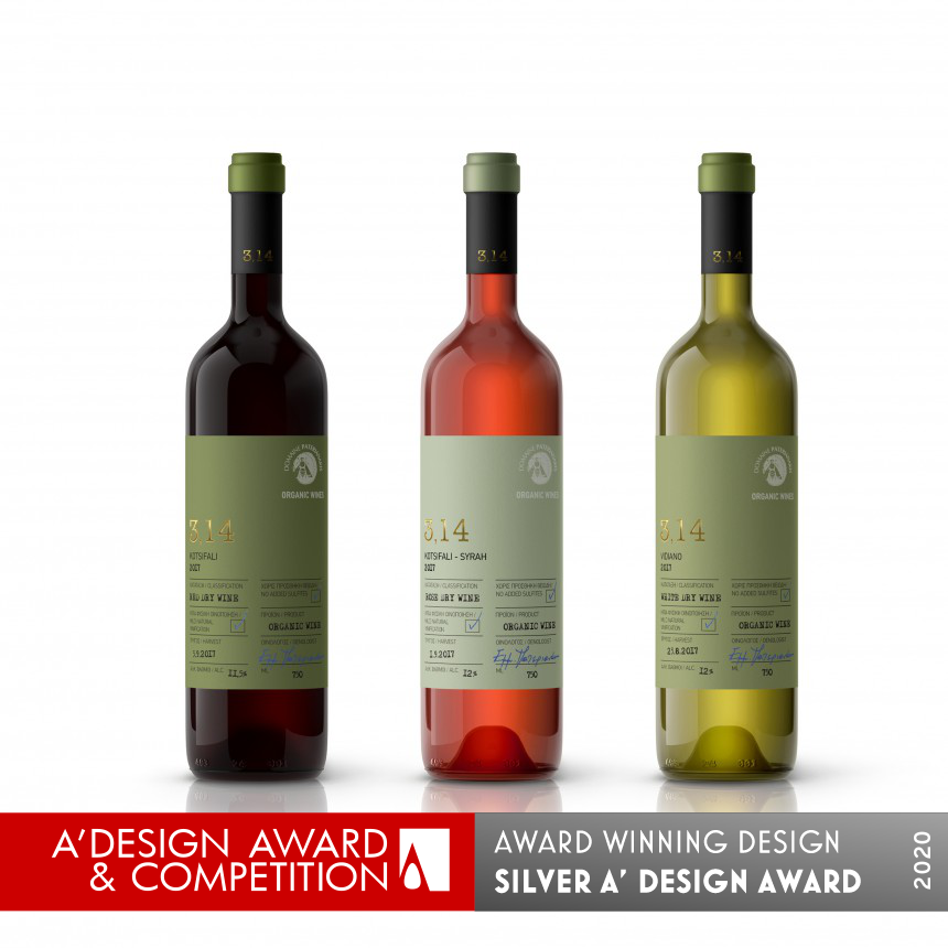 314 Pi Wine Label Design