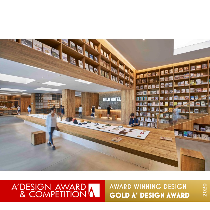 Muji Hotel Beijing Hotel by Ryohin Keikaku Co.,Ltd. and UDS Ltd. Golden Interior Space and Exhibition Design Award Winner 2020 