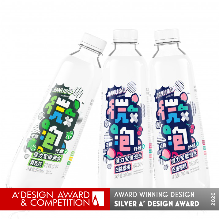 Jianlibao Wepop Sugar-free Sparkling Water by Tiger Pan Silver Packaging Design Award Winner 2020 