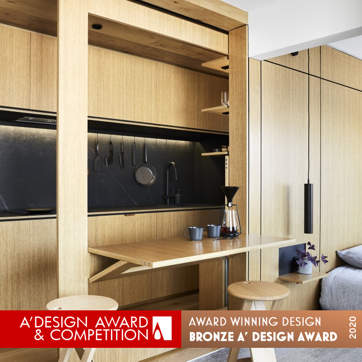 Type St Small Living Apartment Design by Jack Chen Bronze Interior Space and Exhibition Design Award Winner 2020 