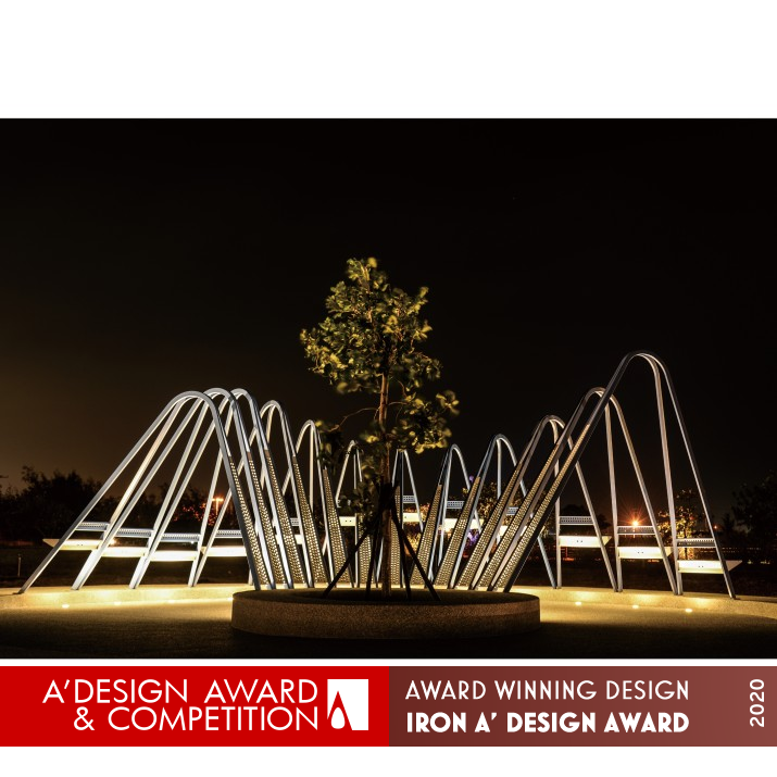Wonderland Landscape Installation by Sammy Liu - Golden Eagle Iron Street Furniture Design Award Winner 2020 
