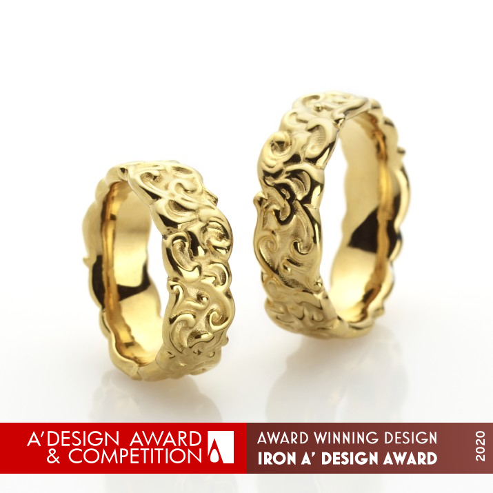 Marry Baroque Wedding Rings  by Bettina Gomez-Latus Iron Jewelry Design Award Winner 2020 