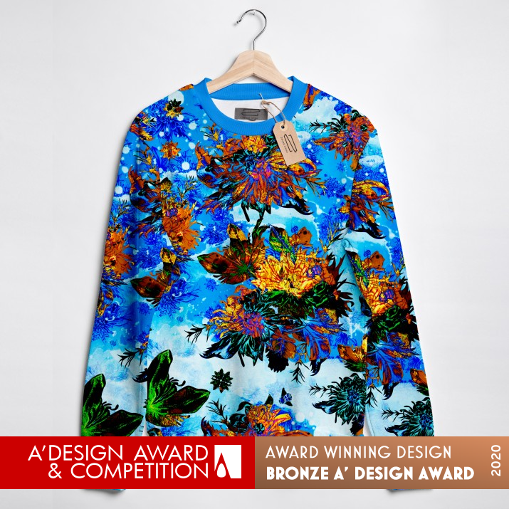 Flower Power Fabric Pattern Design by Zeinab Iranzadeh Ichme Bronze Textile, Fabric, Textures, Patterns and Cloth Design Award Winner 2020 
