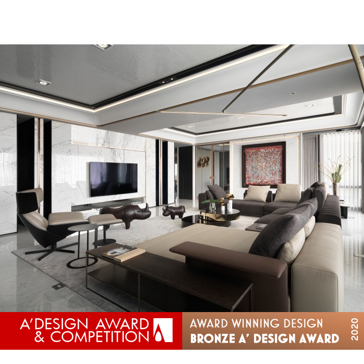 Sky Tree Residential Apartment by Shi Zhe Lo Bronze Interior Space and Exhibition Design Award Winner 2020 