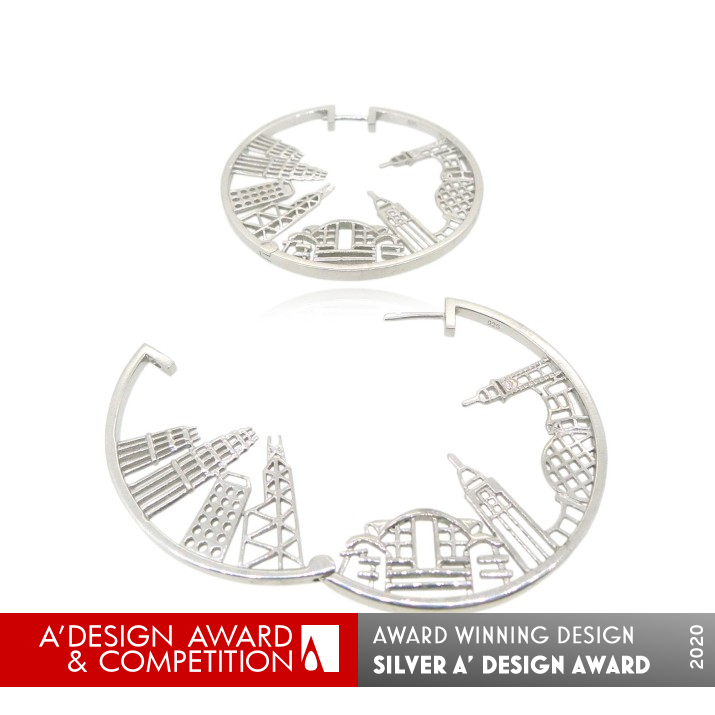 Hong Kong Skyline Jewelry Collection by Ip Suen Hang Ronno Silver Jewelry Design Award Winner 2020 