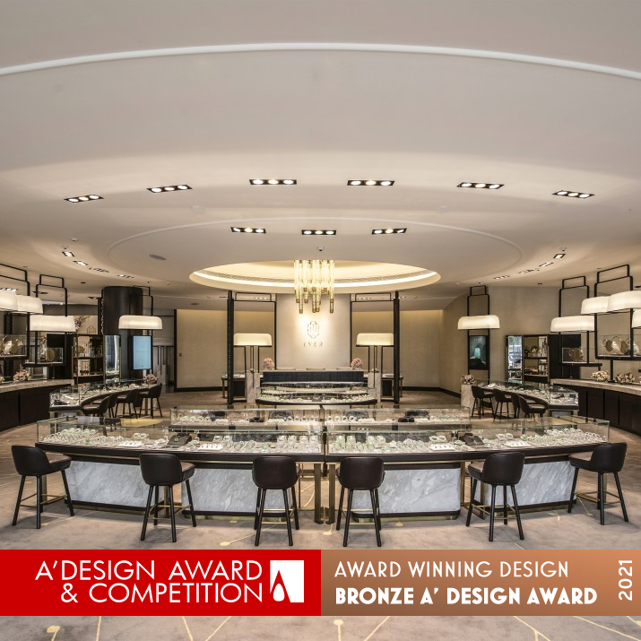 Flagship Jewellery Store by Stylus Studio Limited Bronze Interior Space and Exhibition Design Award Winner 2021 