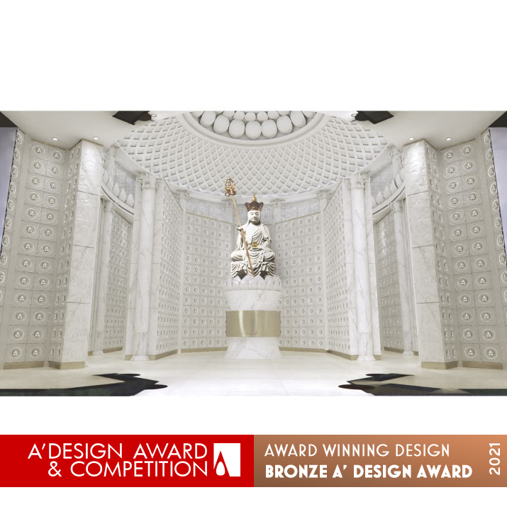 Songshan Cihui Temple - Ksitigarbha Hall Religious by Parn Shyr, Yung-Hsi Peng and Pei-Chi Hung Bronze Interior Space and Exhibition Design Award Winner 2021 