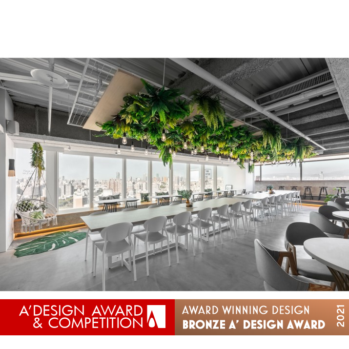 Starcofree Coworking Office by Tenon Interior Design - Yi Cing Li Bronze Interior Space and Exhibition Design Award Winner 2021 