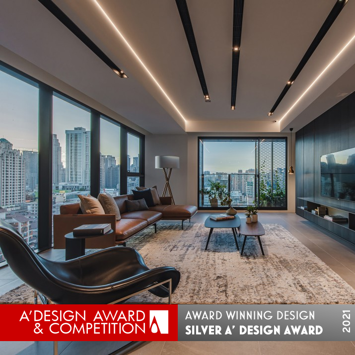 Ink Black Lightness Residence by Fu Mei Chiu Silver Interior Space and Exhibition Design Award Winner 2021 