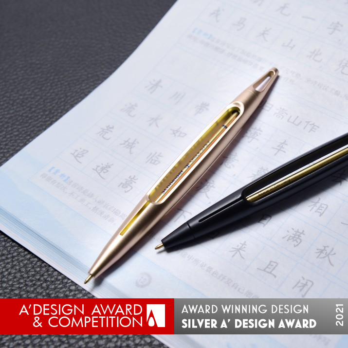 Full Ballpoint Pen by Lei Wang and Song Liu Silver Art and Stationery Supplies Design Award Winner 2021 