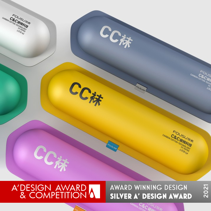 Fousu Sock Packing Antibacterial Socks by GaoWei Xin Silver Packaging Design Award Winner 2021 