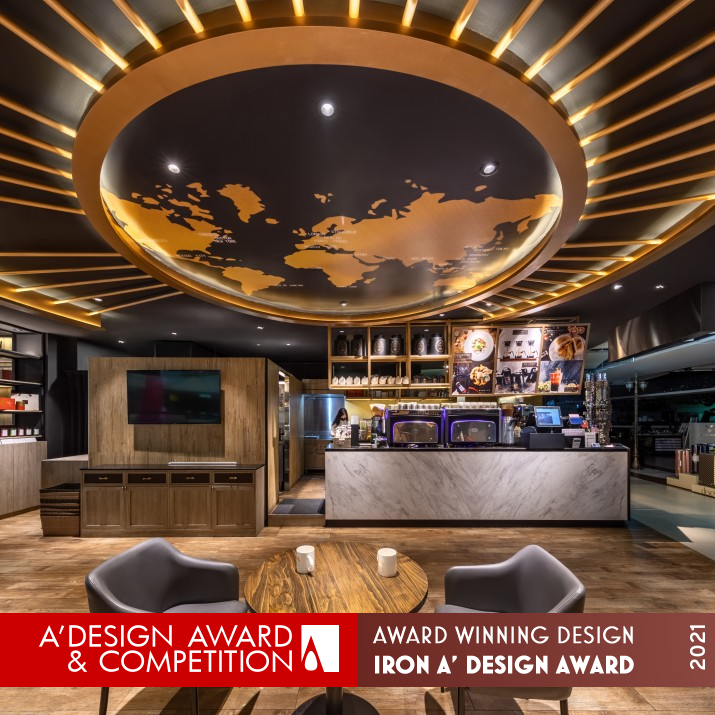 Polo Cafe Bar by Hui Hsin Cheng Iron Interior Space and Exhibition Design Award Winner 2021 