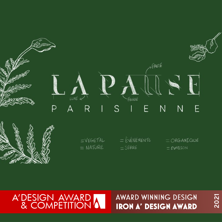 La Pause Parisienne Visual Identity by Fanny De Bray Iron Graphics, Illustration and Visual Communication Design Award Winner 2021 