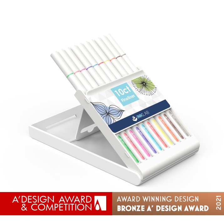 Colors Fineliner Set by Chenyu Zhang Bronze Art and Stationery Supplies Design Award Winner 2021 