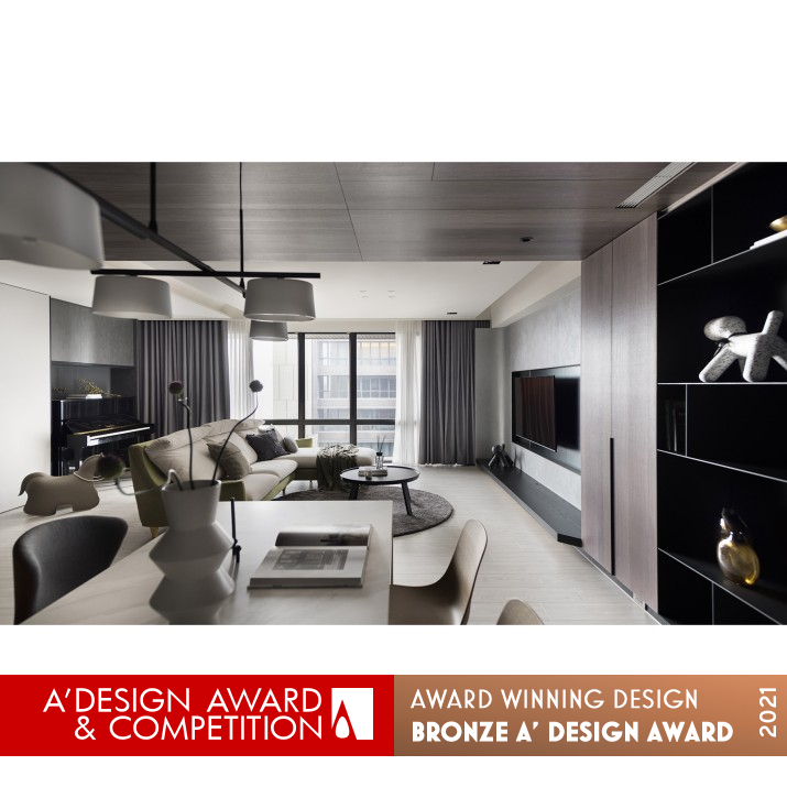 Magnificent Simplicity Residential Space by Li-Ming Cheng Bronze Interior Space and Exhibition Design Award Winner 2021 