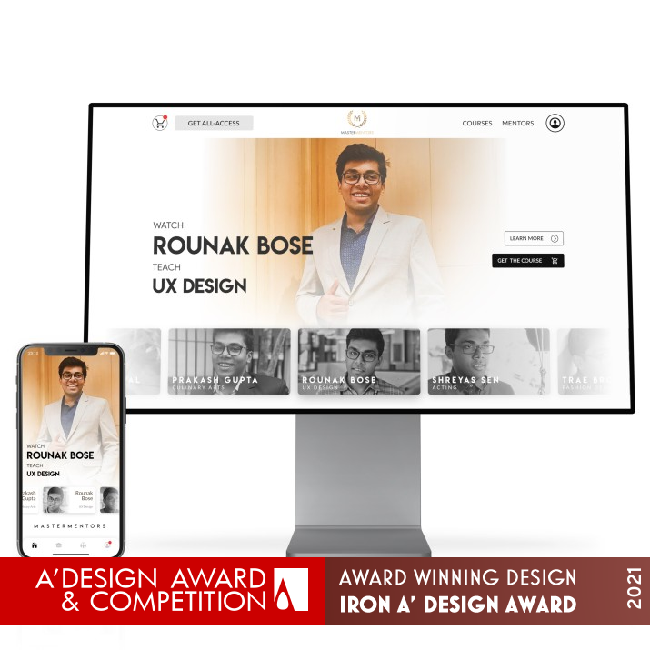 Mastermentors Website by Rounak Bose Iron Website and Web Design Award Winner 2021 