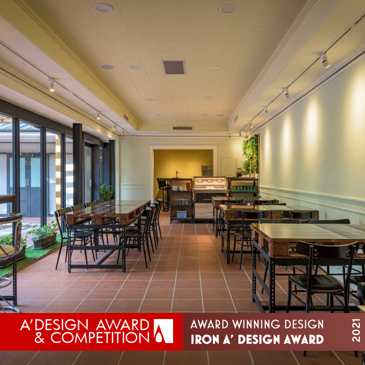 Lago Bistro Restaurant by MingLing Yang, HungNien Hsieh and Ema Hsieh Iron Interior Space and Exhibition Design Award Winner 2021 