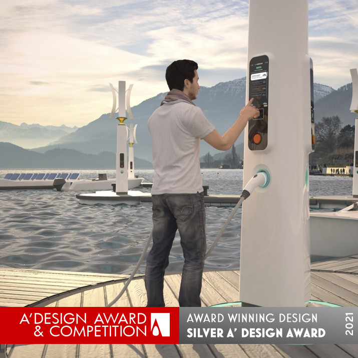 E-Harbour E-boat Charging Station On Water by Yigang Shen Silver Energy Products, Projects and Devices Design Award Winner 2021 