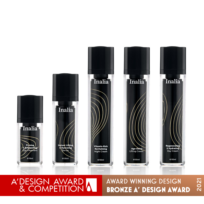 Inalia Skincare Packaging Design by Grams Design Studio Bronze Packaging Design Award Winner 2021 