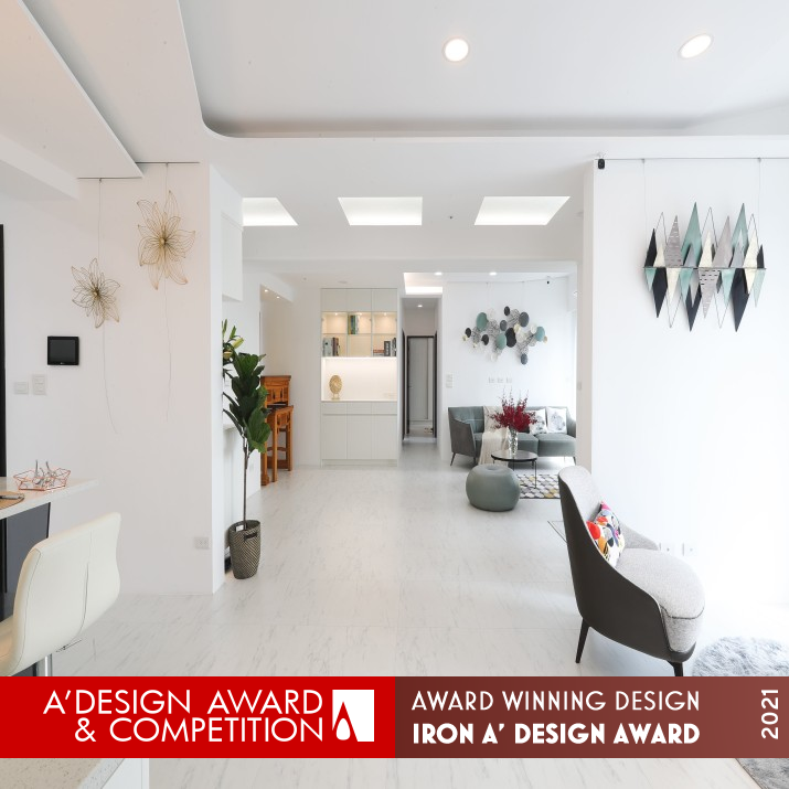 Light Residential Interior Design by Wen Wei Yang Iron Interior Space and Exhibition Design Award Winner 2021 