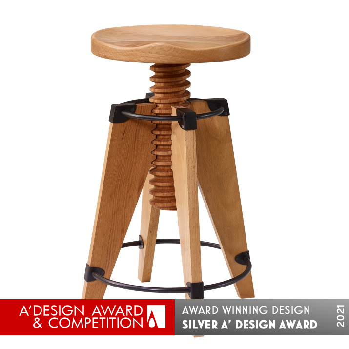 Burgu Stool by Metin Nergiz Silver Furniture Design Award Winner 2021 